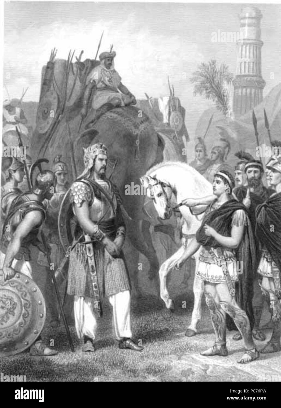 581 Überlassung von Poros an den Kaiser Alexander Stockfoto