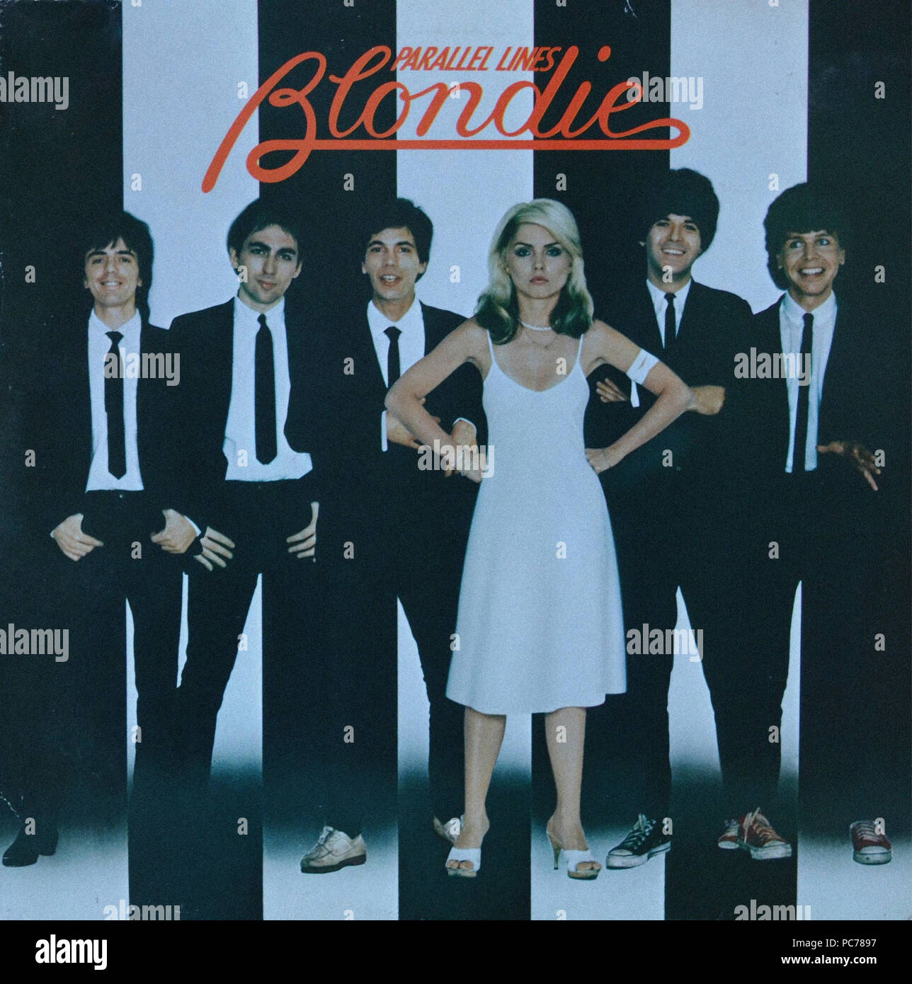 Blondie - Parallel Lines - Vintage Vinyl Album Cover Stockfoto