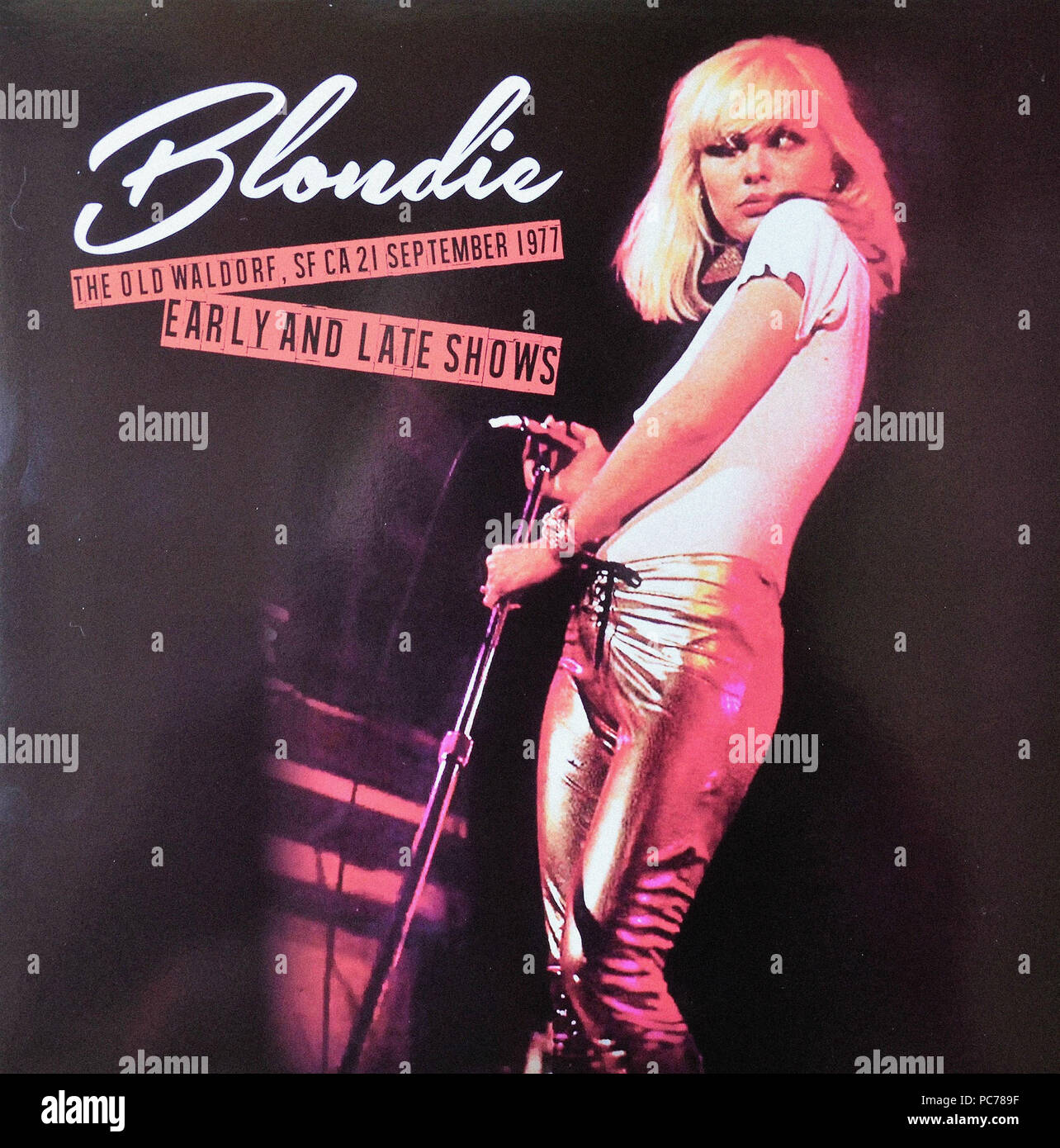 Blondie - Der alte Waldorf, - Vintage Vinyl Album Cover Stockfoto