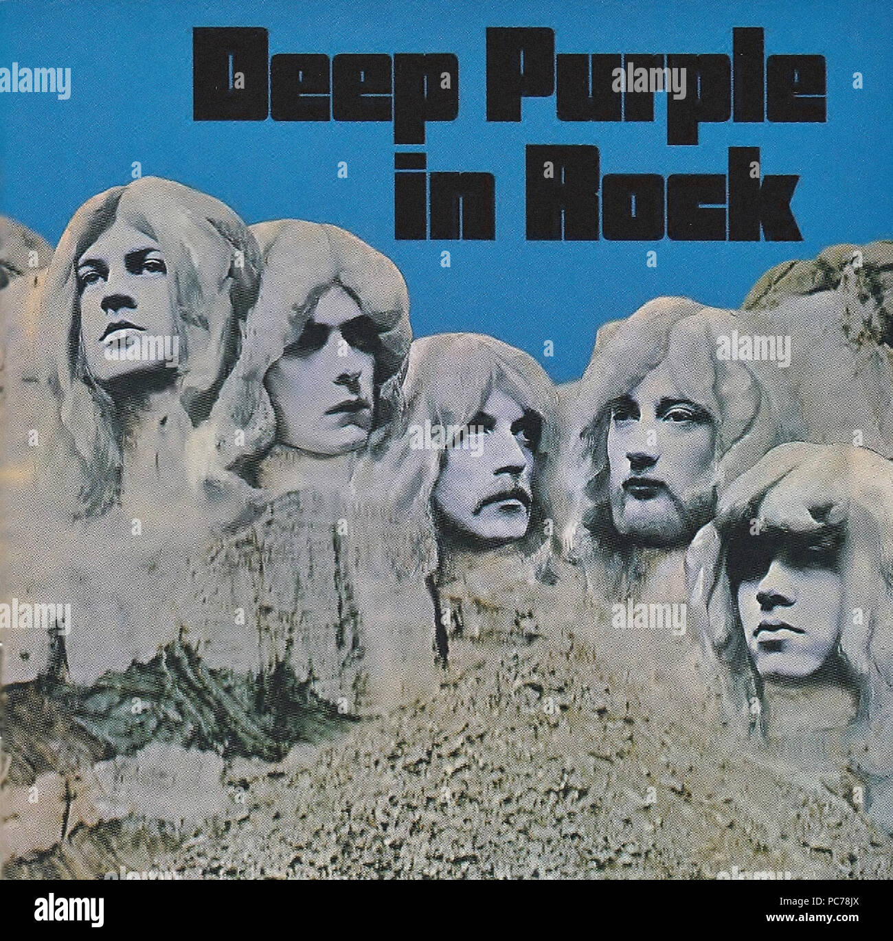 Deep Purple - In Rock - Vintage Vinyl Album Cover Stockfoto