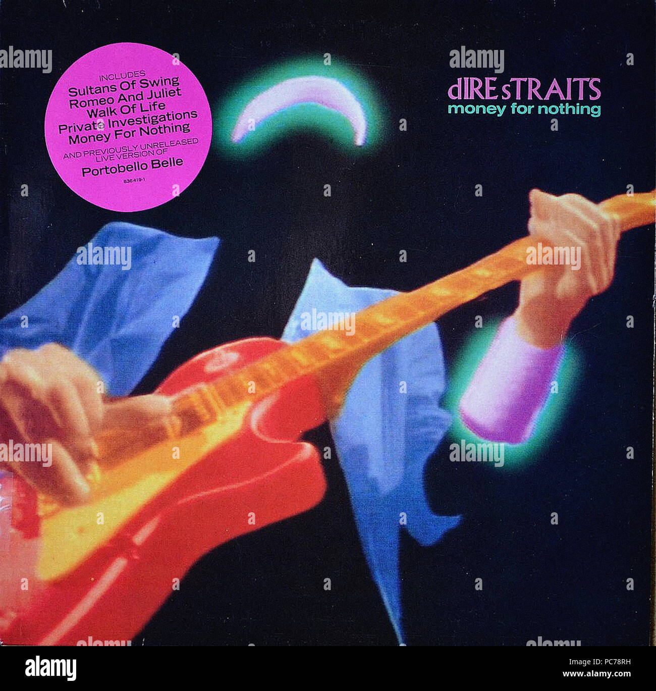 Dire straits money for nothing vintage vinyl album cover