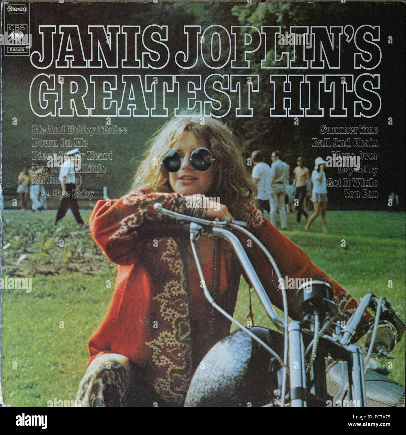 Janis Joplin Greatest Hits Vintage Vinyl Album Cover