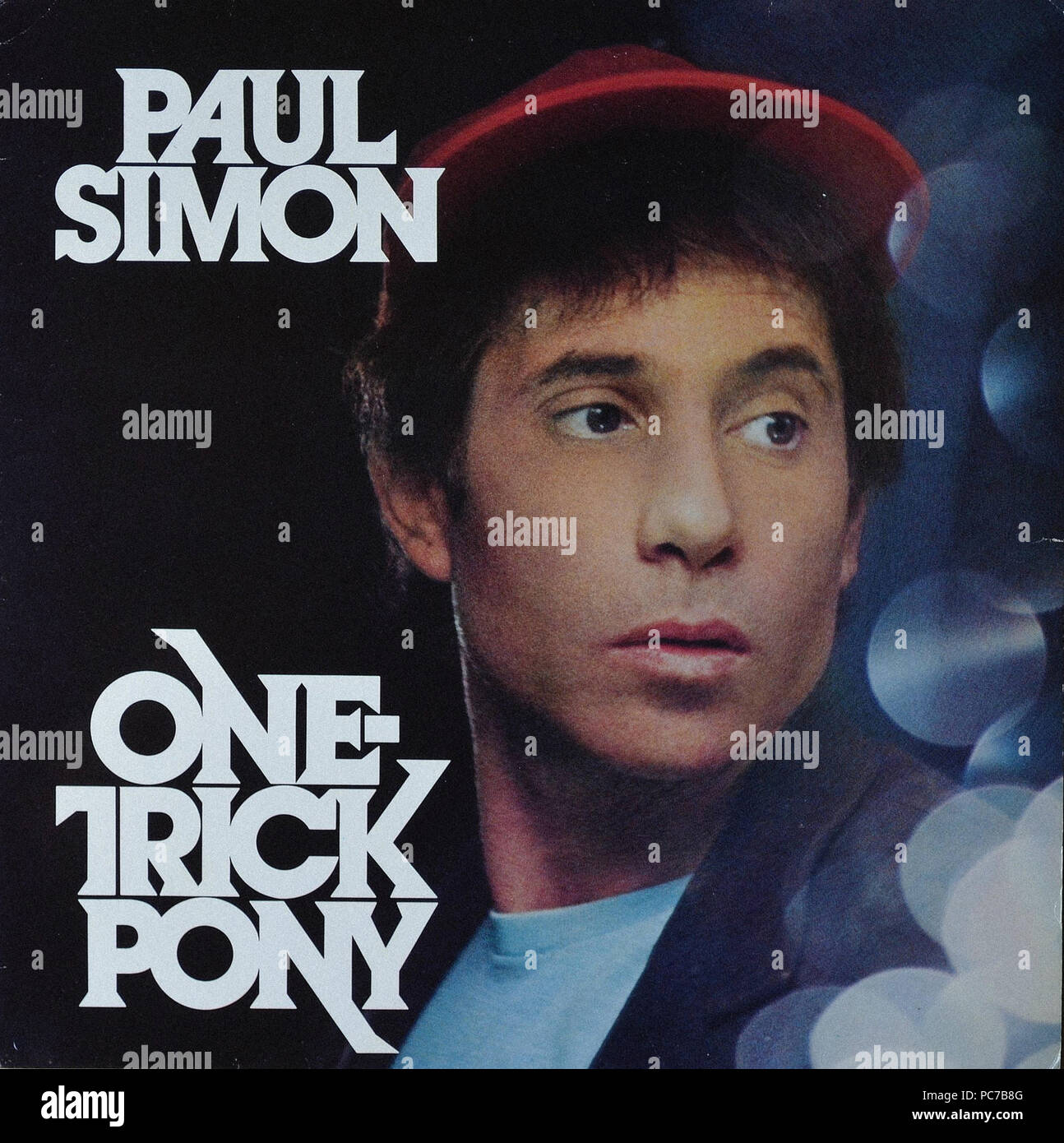 Paul Simon-One Trick Pony - Vintage Vinyl Album Cover Stockfoto ...
