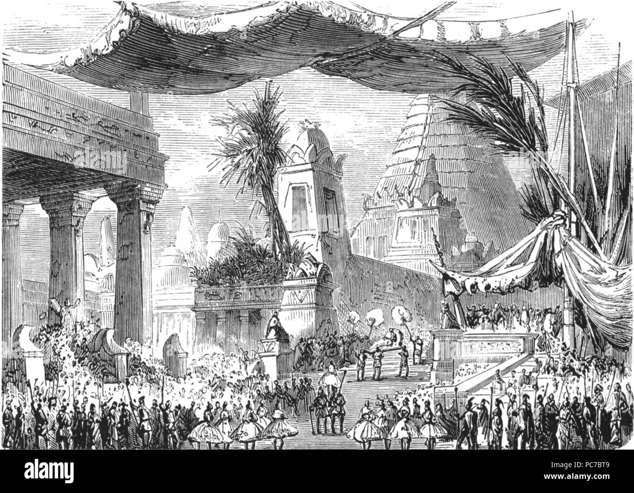 414 Meyerbeer - L'Aricaine Act4Set Design-NGO-1 p33 Stockfoto