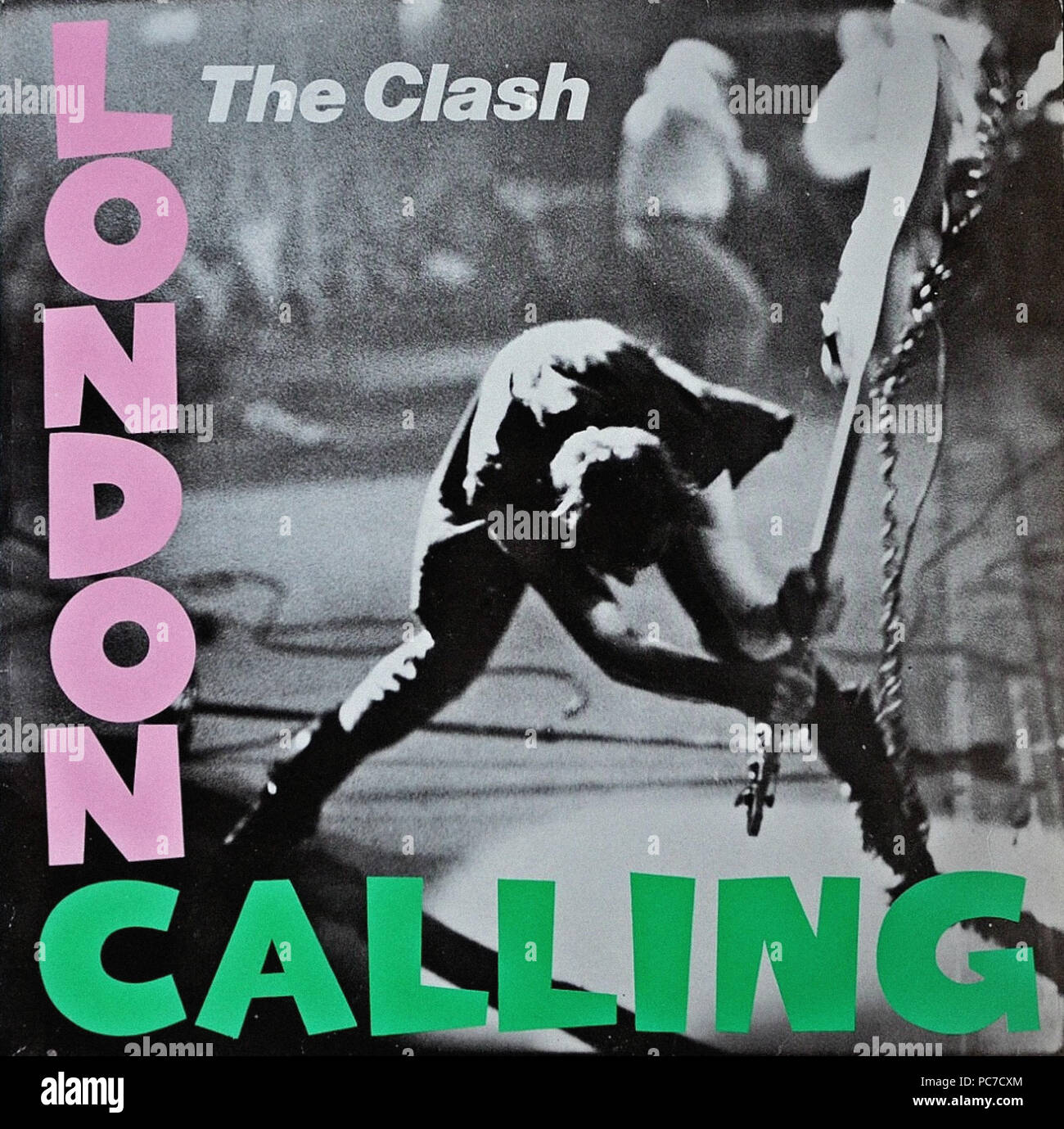 The Clash - London Calling - Vintage Vinyl Album Cover Stockfoto