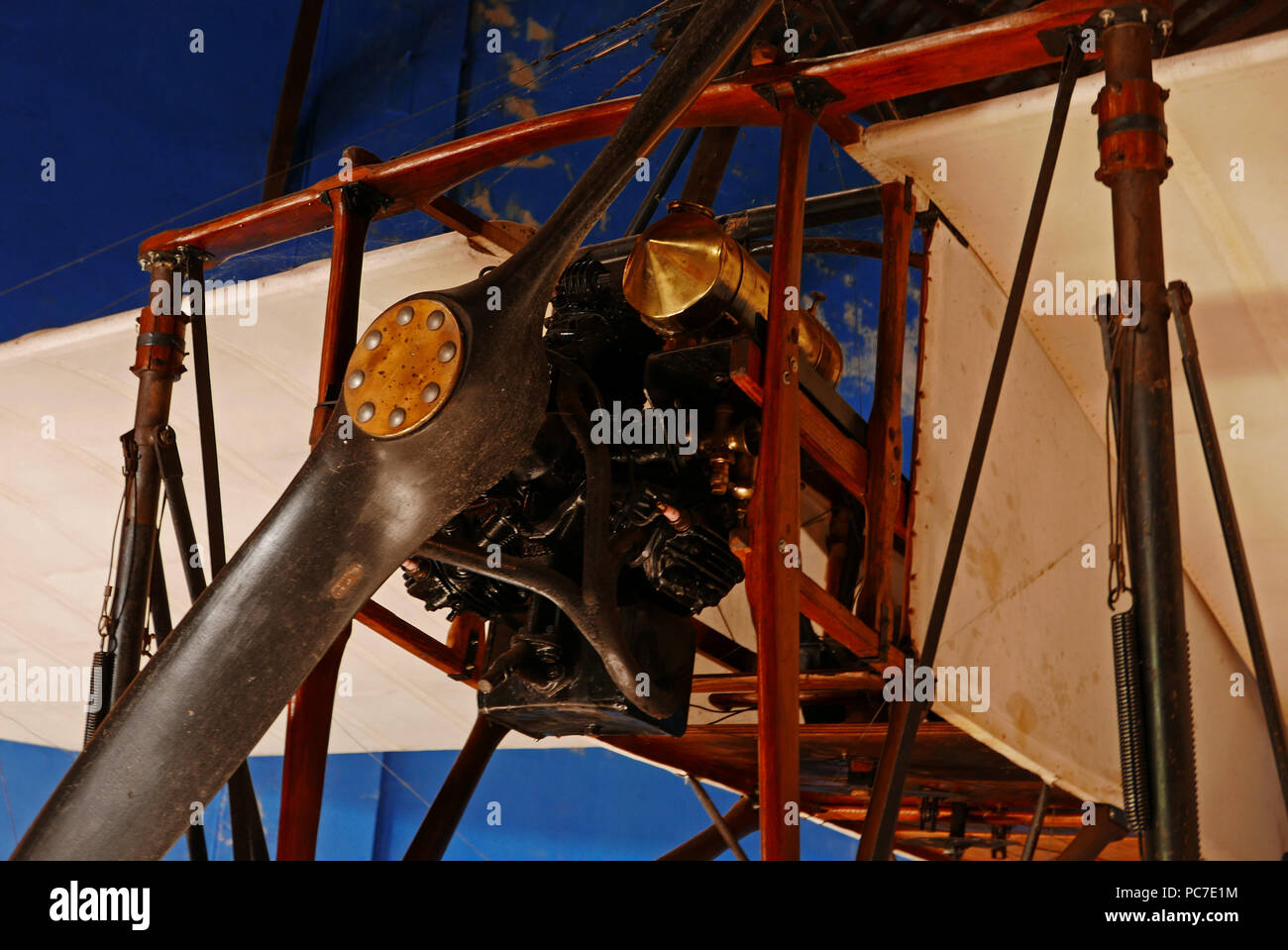 Musée Maurice Dufresne Museum im Marnay Mühle, in der Nähe von Tours und Azay-le-Rideau, Indre-et-Loire, Chinon, Frankreich. Sammlung von Fahrzeug-, Maschinen- und Stockfoto