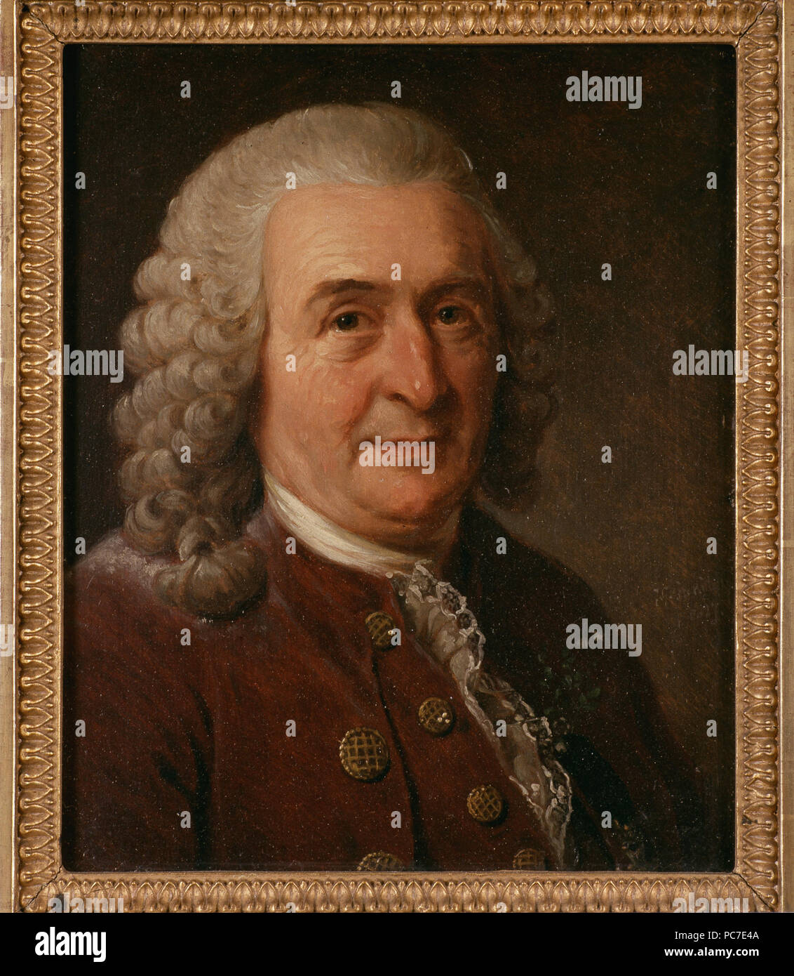 Johan Gustaf Sandberg; Carl von Linne NM Grh 2160 53 Karl von Linné, 1707-1778 (Johan Gustaf Sandberg) - Nationalmuseum - 39077 Stockfoto