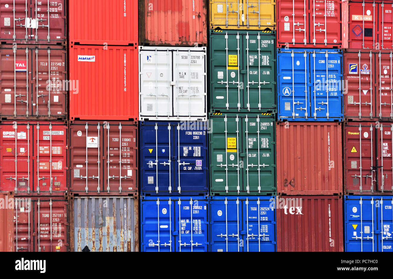 Fracht Container Stockfoto