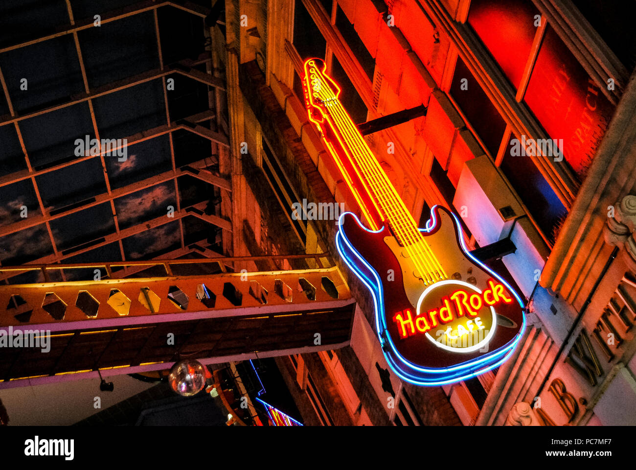 England Manchester, Hard Rock Cafe Stockfoto