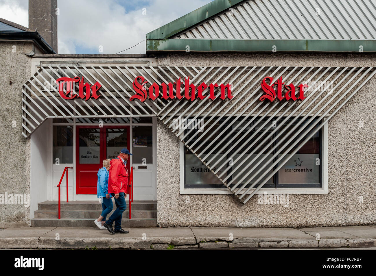 Southern Star Zeitung Head Office in Skibbereen, West Cork, Irland. Stockfoto
