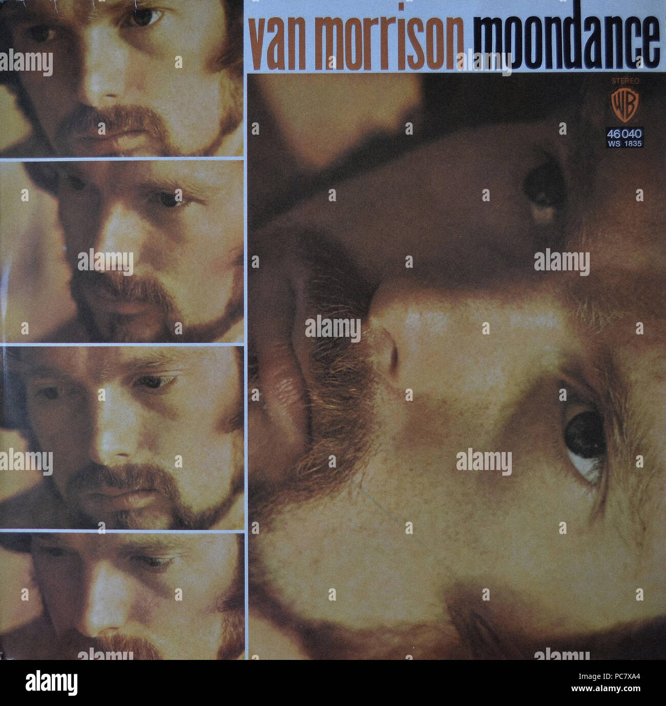 Van Morrison - Moondance - Vintage Vinyl Album Cover Stockfoto
