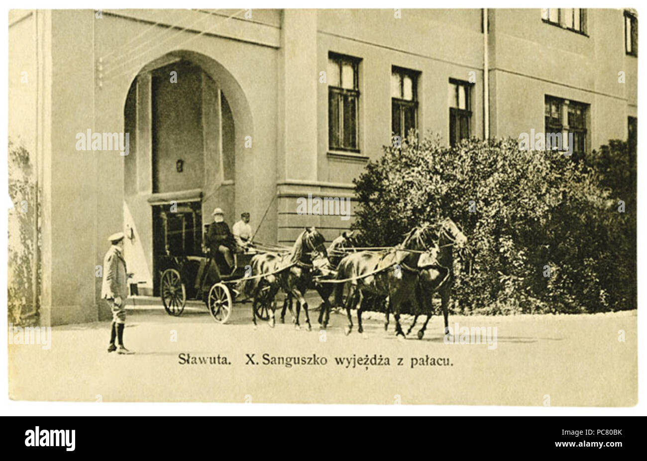 688 Славута. Князь Санґушко палацу виїздить · Bonusmaterial Stockfoto