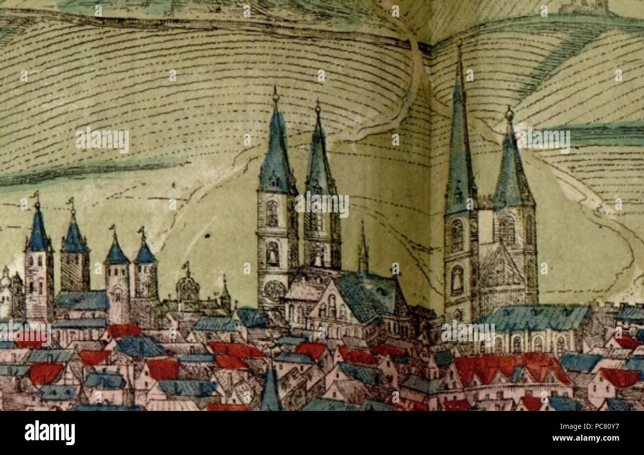 264 Halberstadt um 1580 - Liebfrauen - Dom - St. Martini Stockfoto