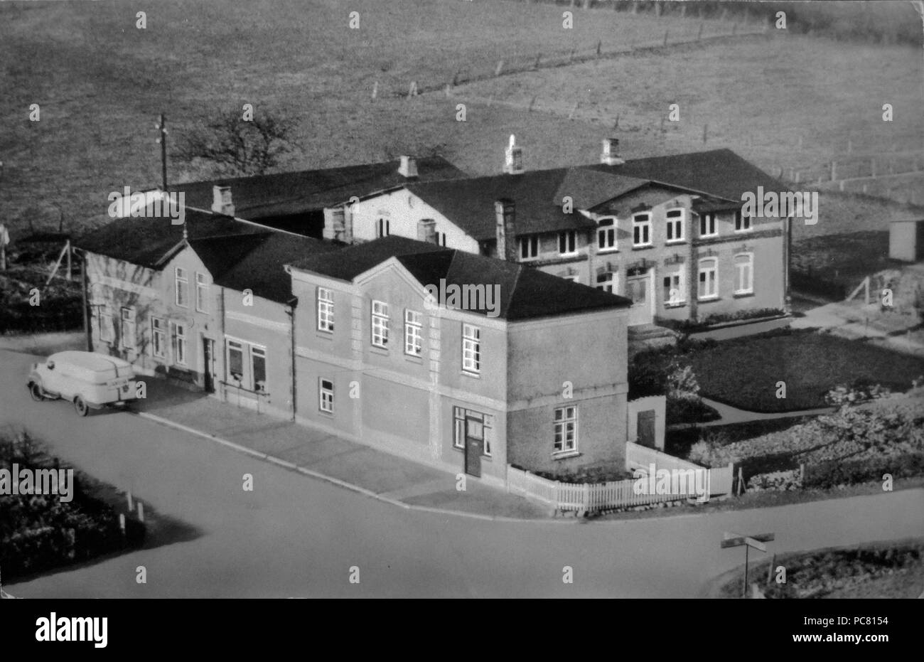107 Bäckerei und Konditorei & Amp; Kolonialwarenhandlung Kiesby (1950'er) Stockfoto