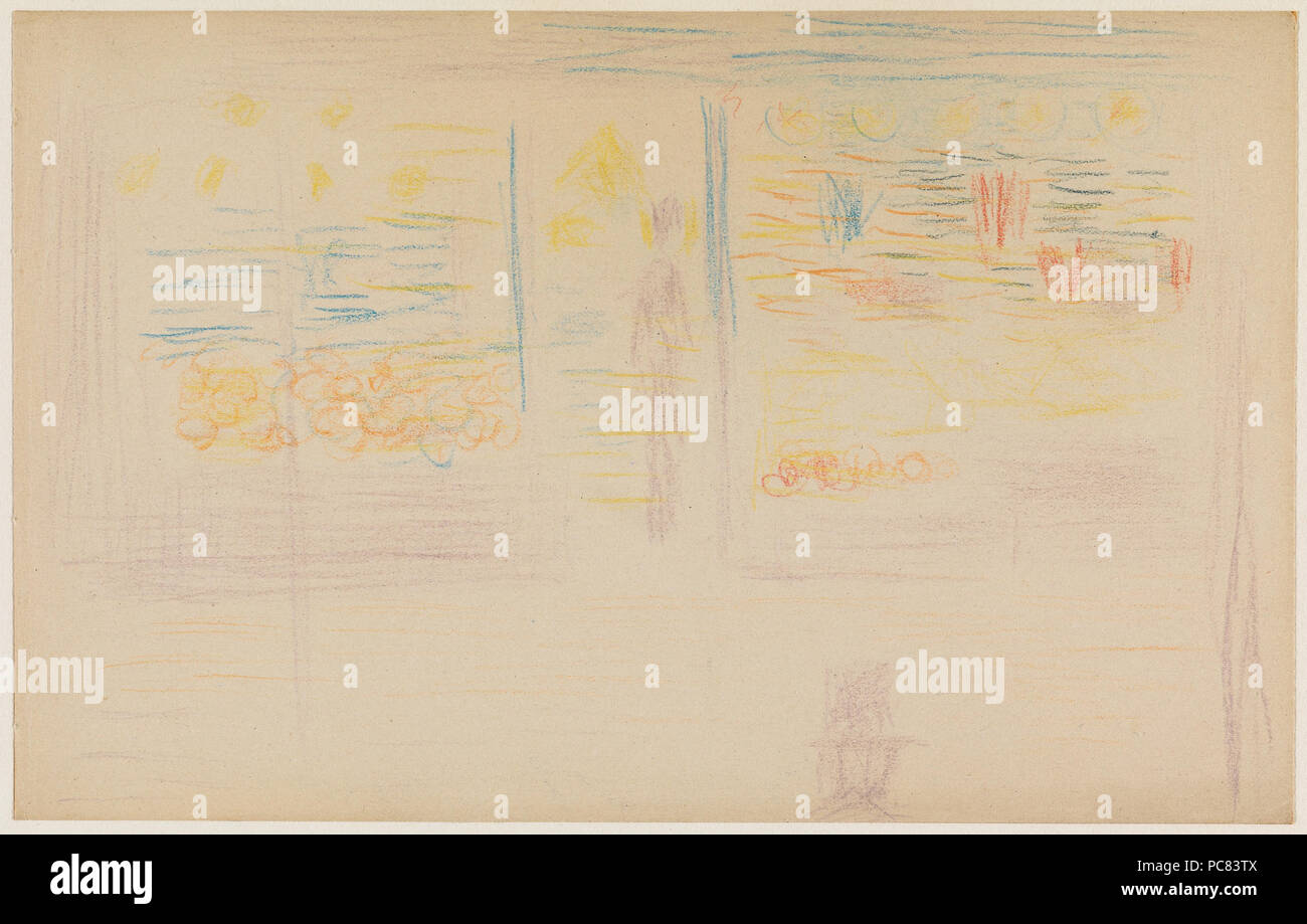 Georges Seurat ein Geschäft und zwei Zahlen 80 GUGG ein Geschäft und zwei Figuren Stockfoto