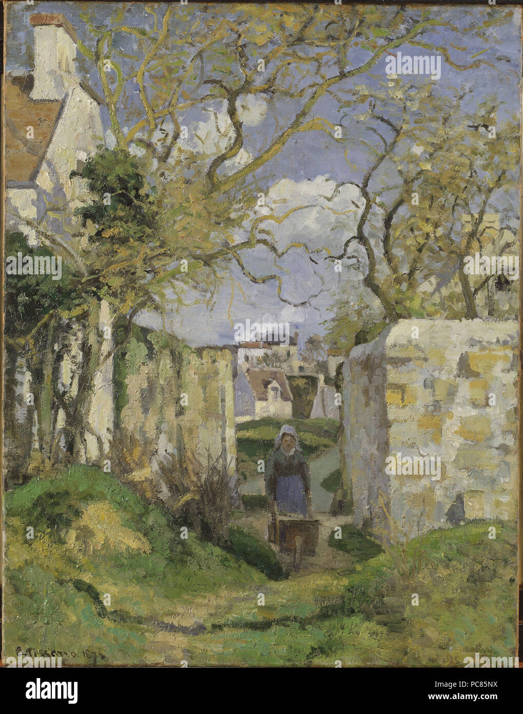 56 Landschaft von Pontoise (Camille Pissarro) - Nationalmuseum - 19146 Stockfoto
