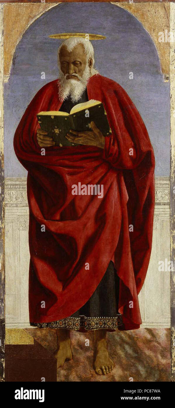 482 Piero della Francesca, San Giovanni Evangelista Stockfoto