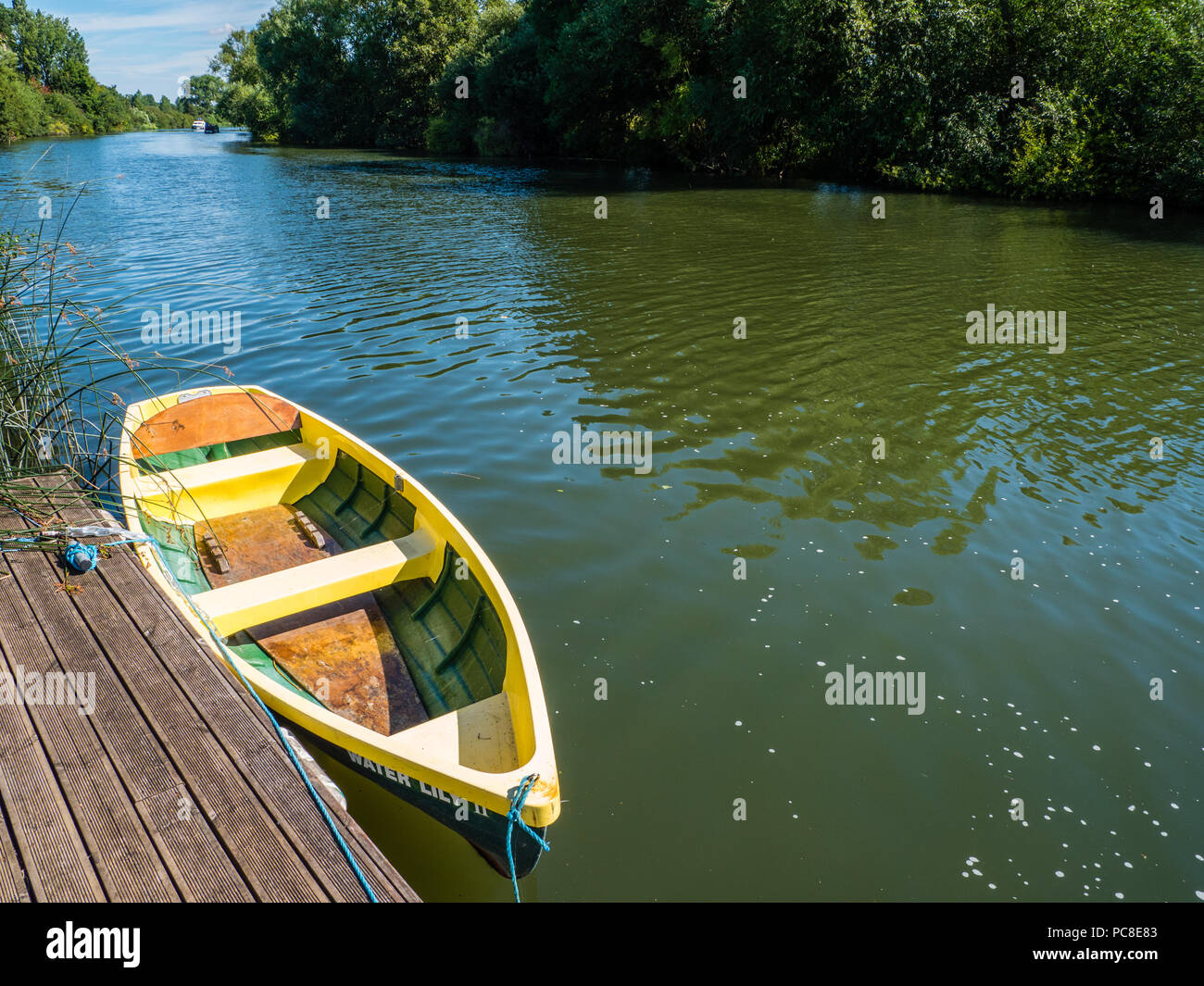 Boot auf der Themse, Wallingford, Oxfordshire, England, UK, GB. Stockfoto