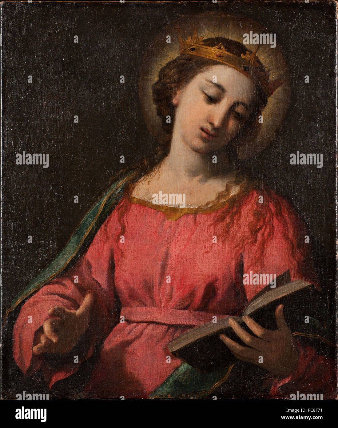 33 weiblichen Heiligen (Ippolito Scarsella) - Nationalmuseum - 17127 Stockfoto