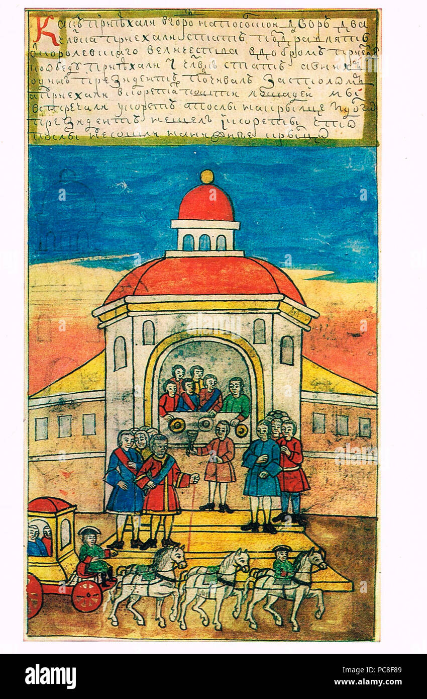 281 Die Geschichte von Peter I (Krekshin) - Russische Botschaft in Den Haag Stockfoto