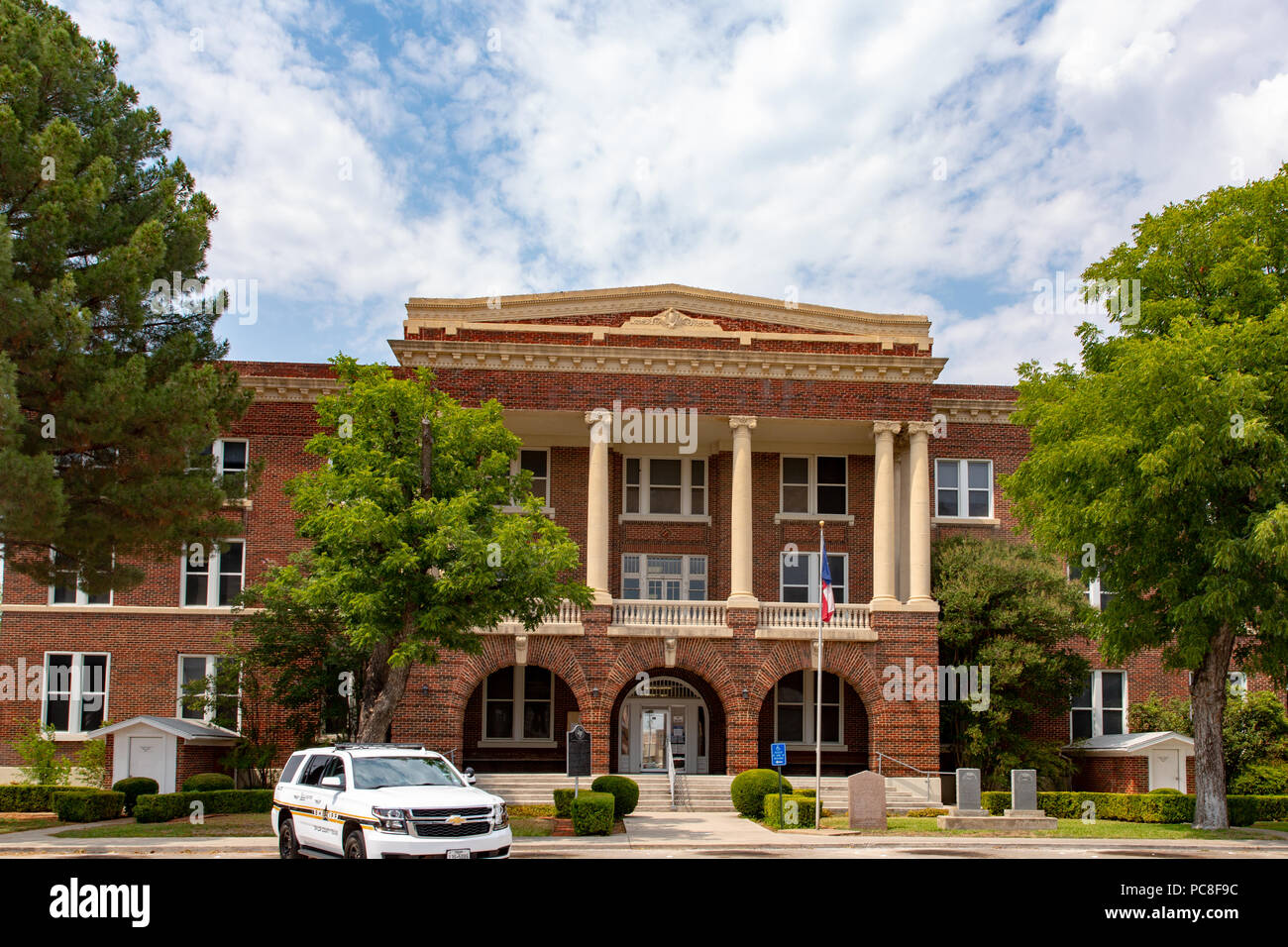 Die historische 1917 Brown County Courthouse in Brownwood Texas in der klassischen Revival Stil. Stockfoto