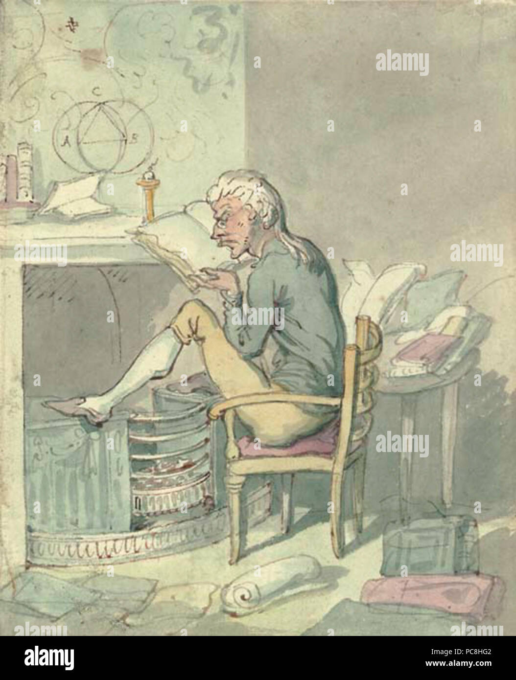 598 Der Pedant von Thomas Rowlandson Stockfoto