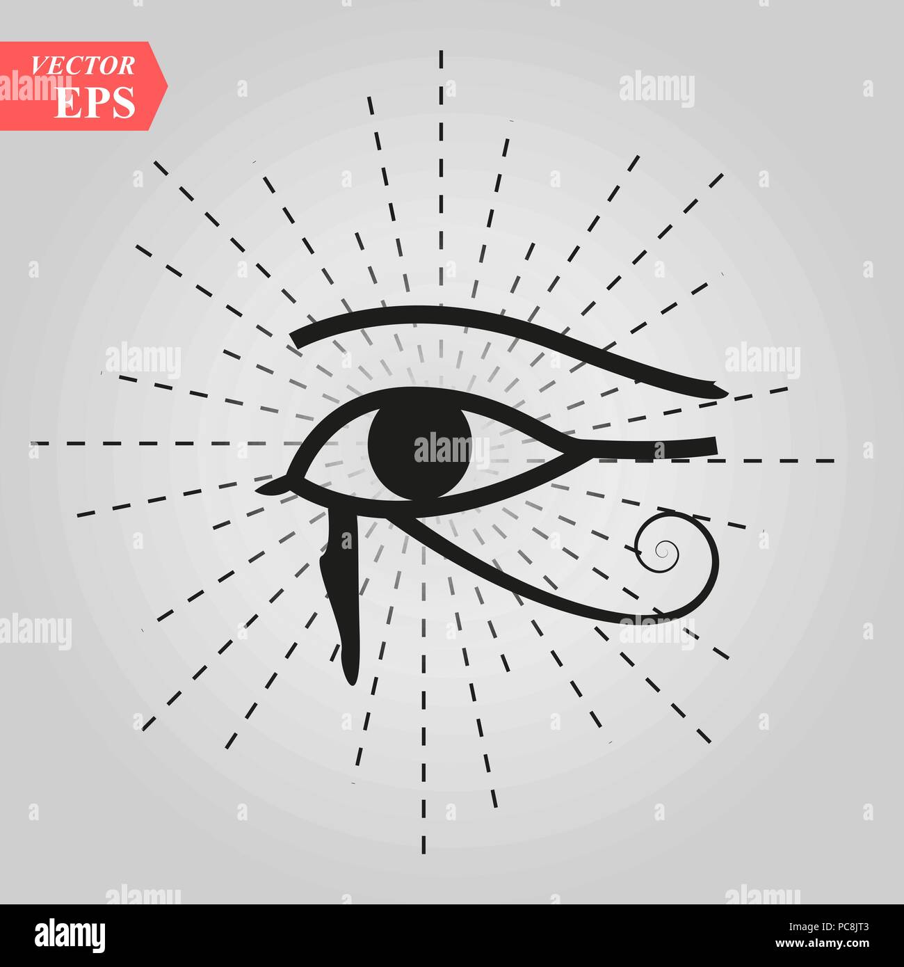 Alles sehende Auge Gottes Auge das Auge der Vorsehung der Allwissenheit leuchtende Delta Oculus