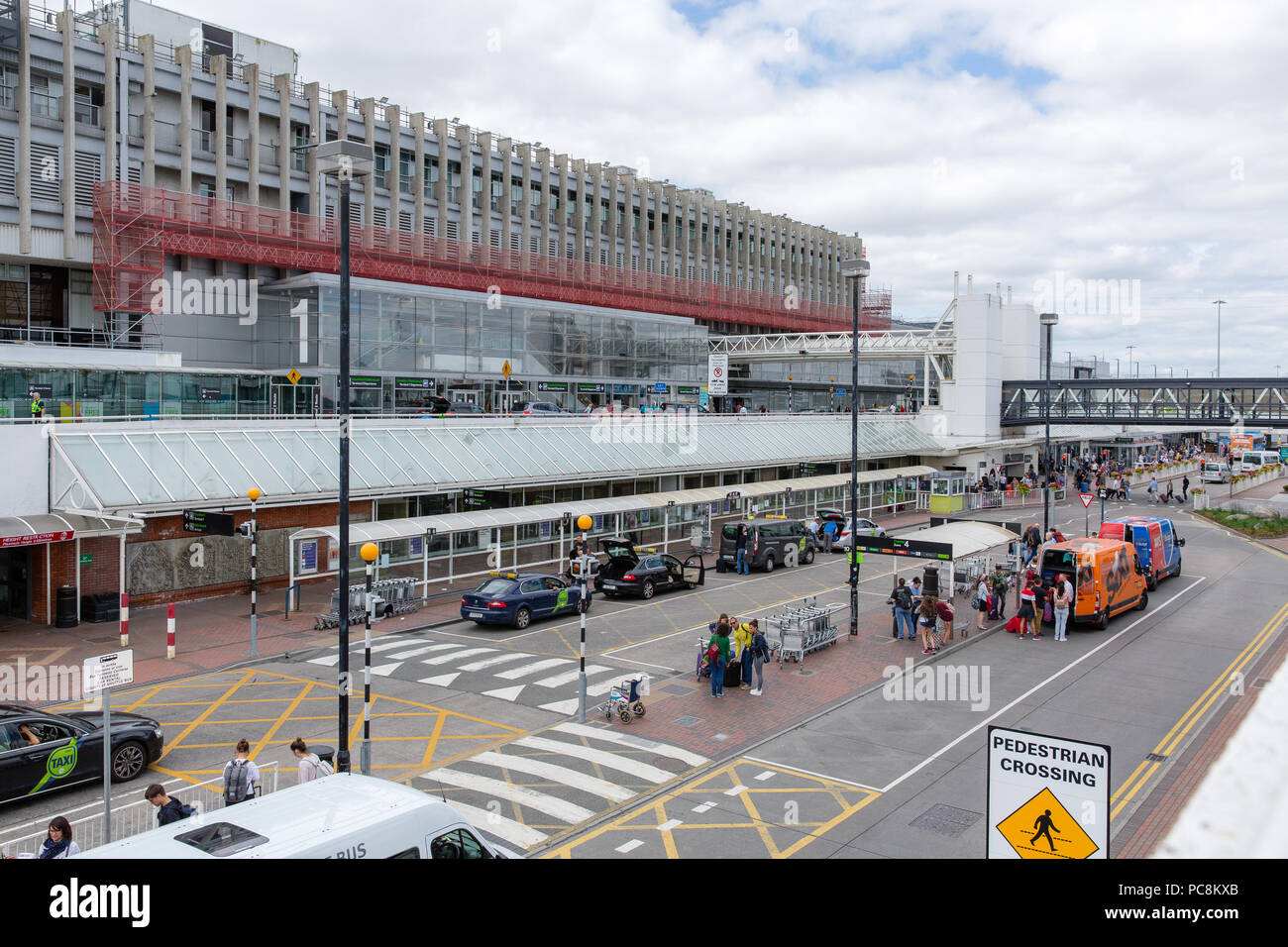 Dublin Airport Terminal 1, Dublin, Irland, Europa Stockfoto