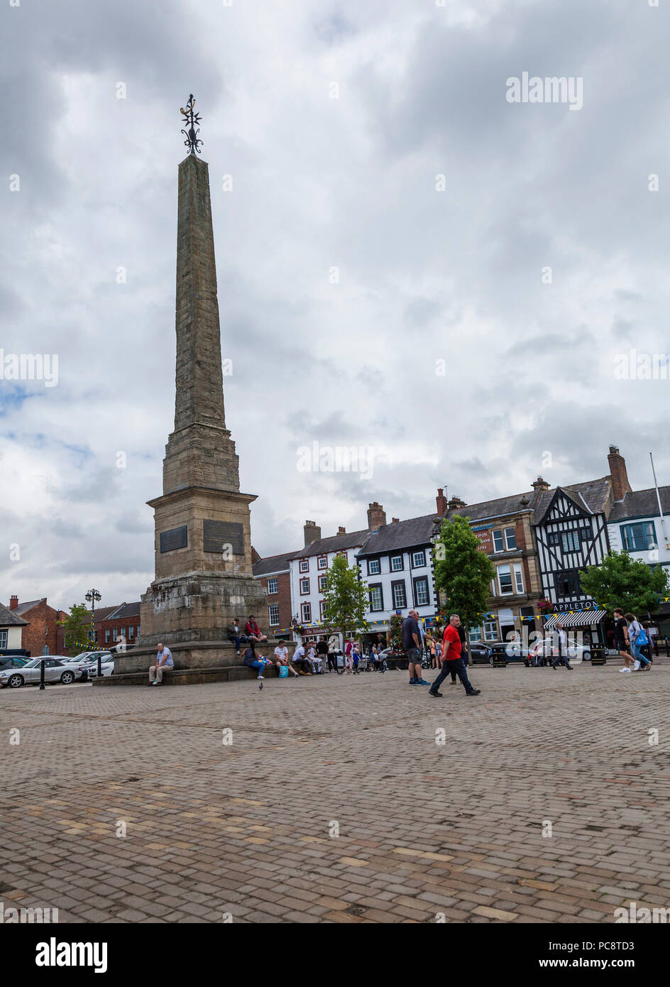 Marktplatz, Ripon, North Yorkshire, England, Großbritannien Stockfoto