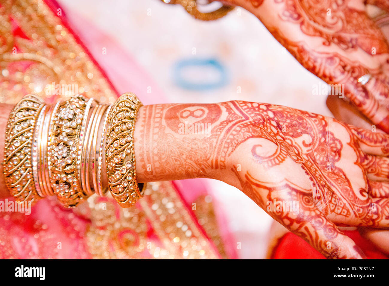 Bridal Henna Nacht Stockfoto