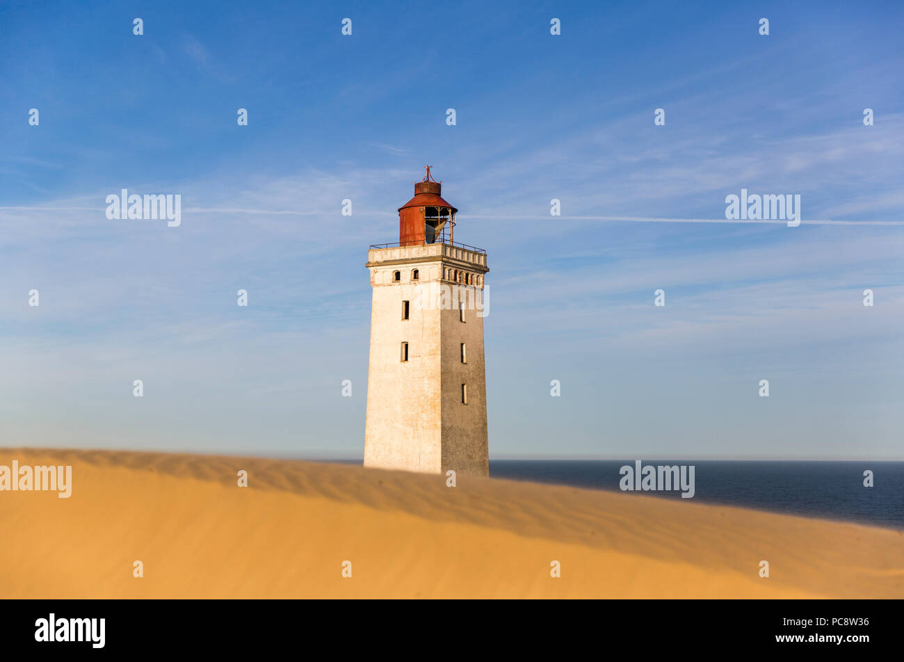 Rubjerg Knude Leuchtturm im Sand begraben an der Küste der Nordsee Stockfoto