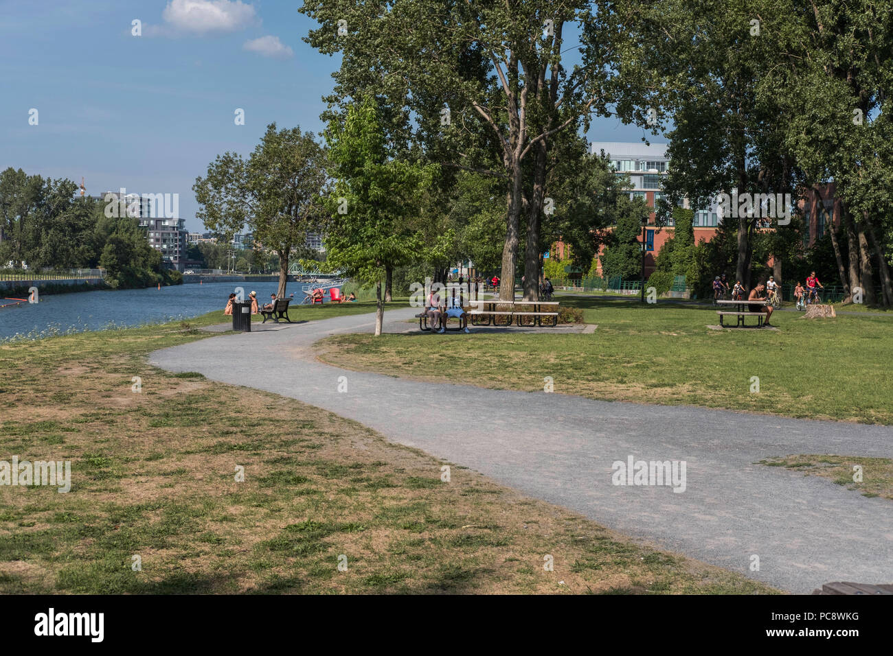 Lachine Canal, Montreal Stockfoto