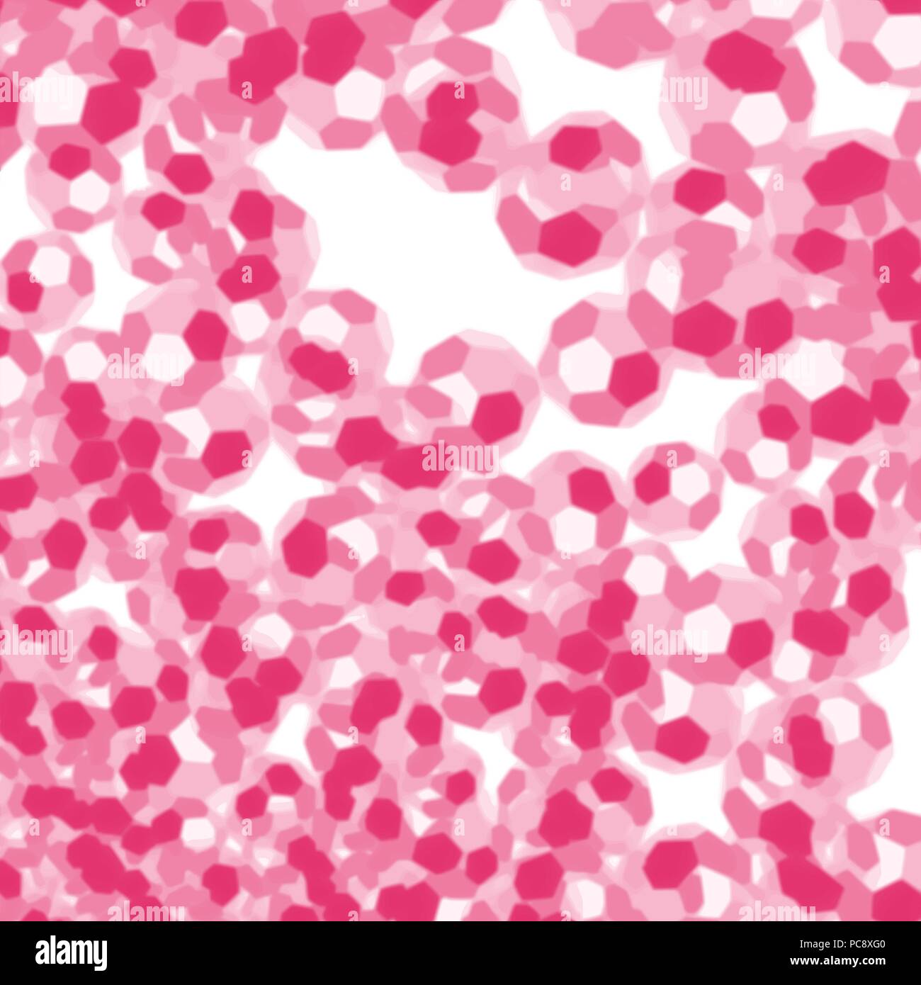 Rosa abstrakte Kristallkugeln Hintergrundmuster, Vector Illustration Stock Vektor