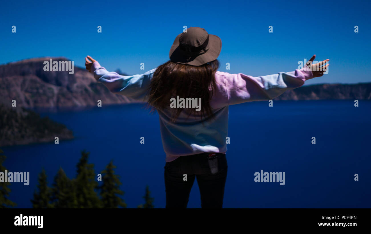 Crater Lake Nationalpark, Oregon Stockfoto