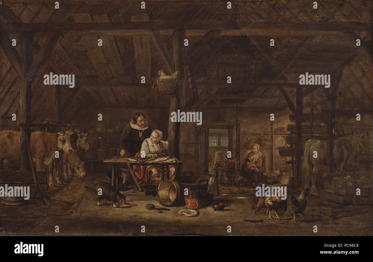46 Einrichtung einer stabilen (Thomas Niemann Dircksz. Camphuysen) - Nationalmuseum - 23751 Stockfoto