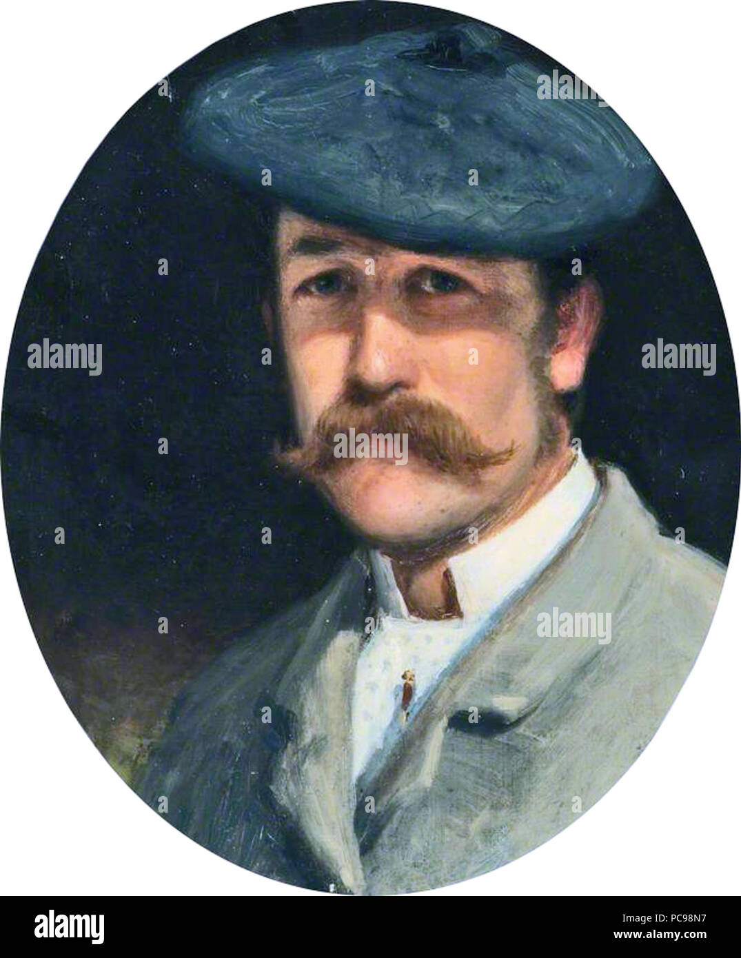 Self Portrait * Öl auf Leinwand * 34,5 x 29,7 cm * 1882 325 Joseph Farquharson, von Joseph Farquharson Stockfoto