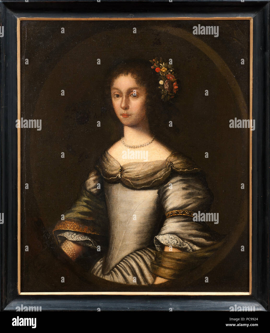 NM Grh 2061 Elsa Cruus af Edeby, 1631-1716, Geschenk med Krister Bonde 18 Elsa Cruus af Edeby, 1631-1716, Geschenk med Krister Bonde - Nationalmuseum - 38923 Stockfoto