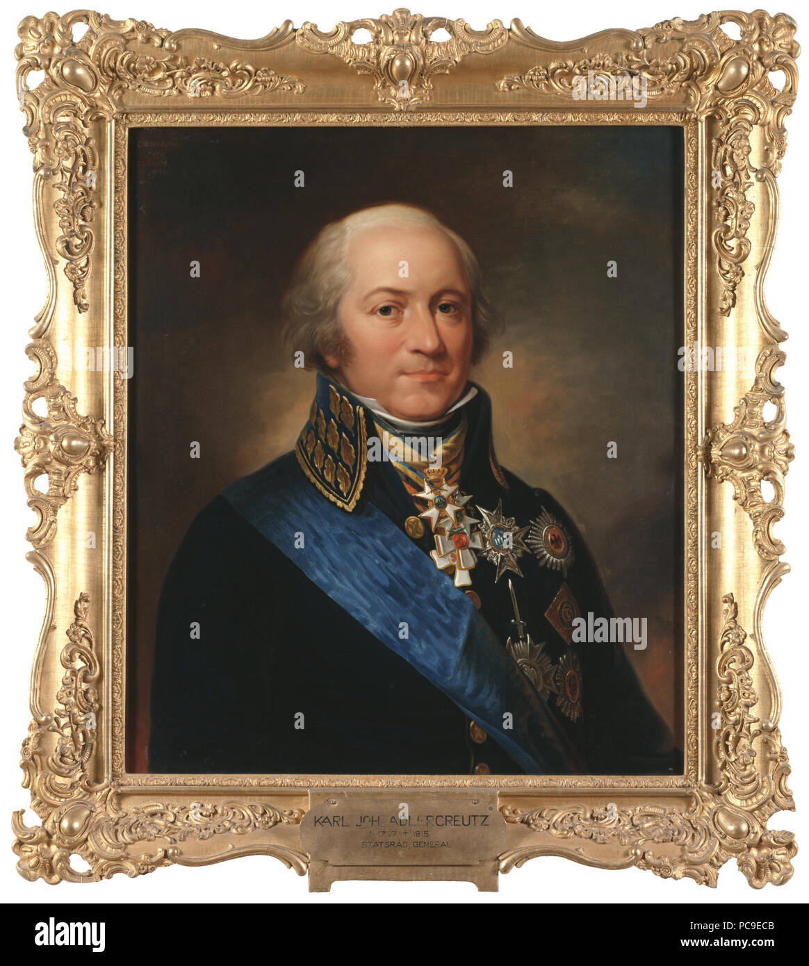 4 Adlercreutz Karl Johan Adlercreutz, 1757-1815 (Carl Wilhelm Nordgren) - Nationalmuseum - 15479 Stockfoto