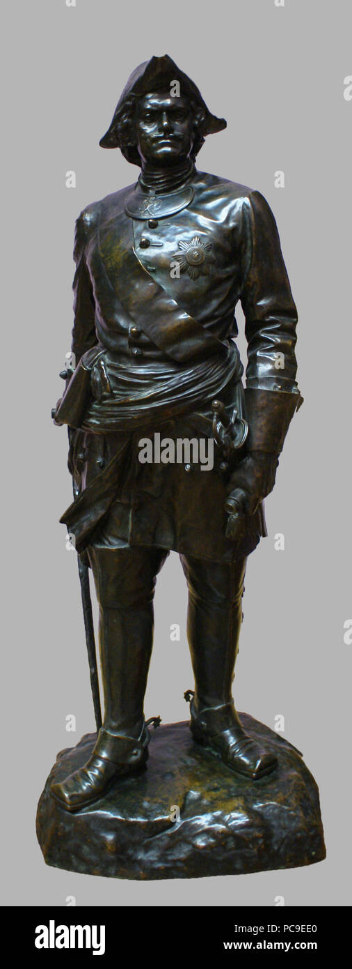 SONY DSC 683 Паменшаная копія статуі Пётр I. Stockfoto