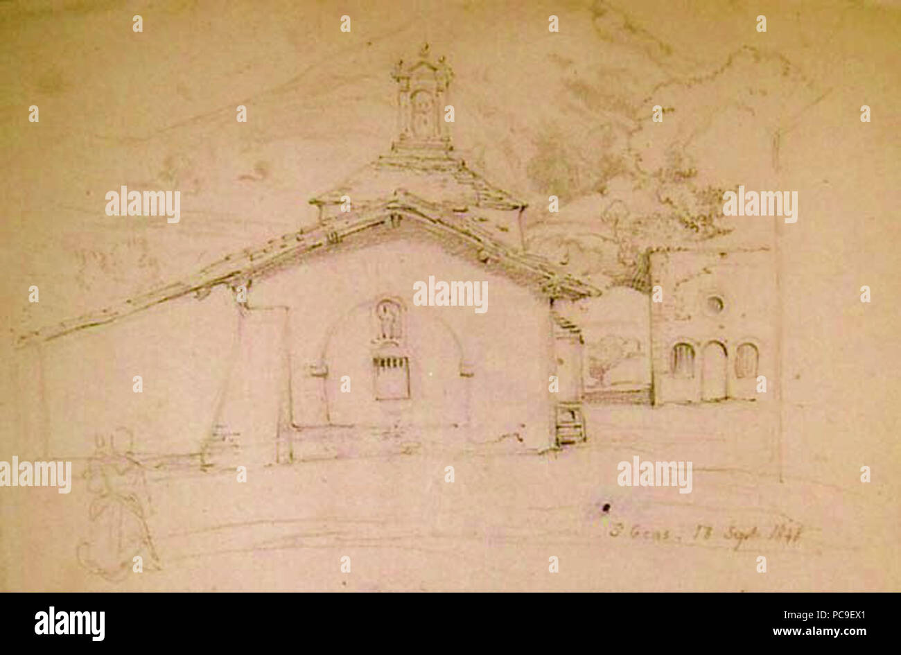 15 Bonaventura Laurens Ermitage Saint-Gens Stockfoto