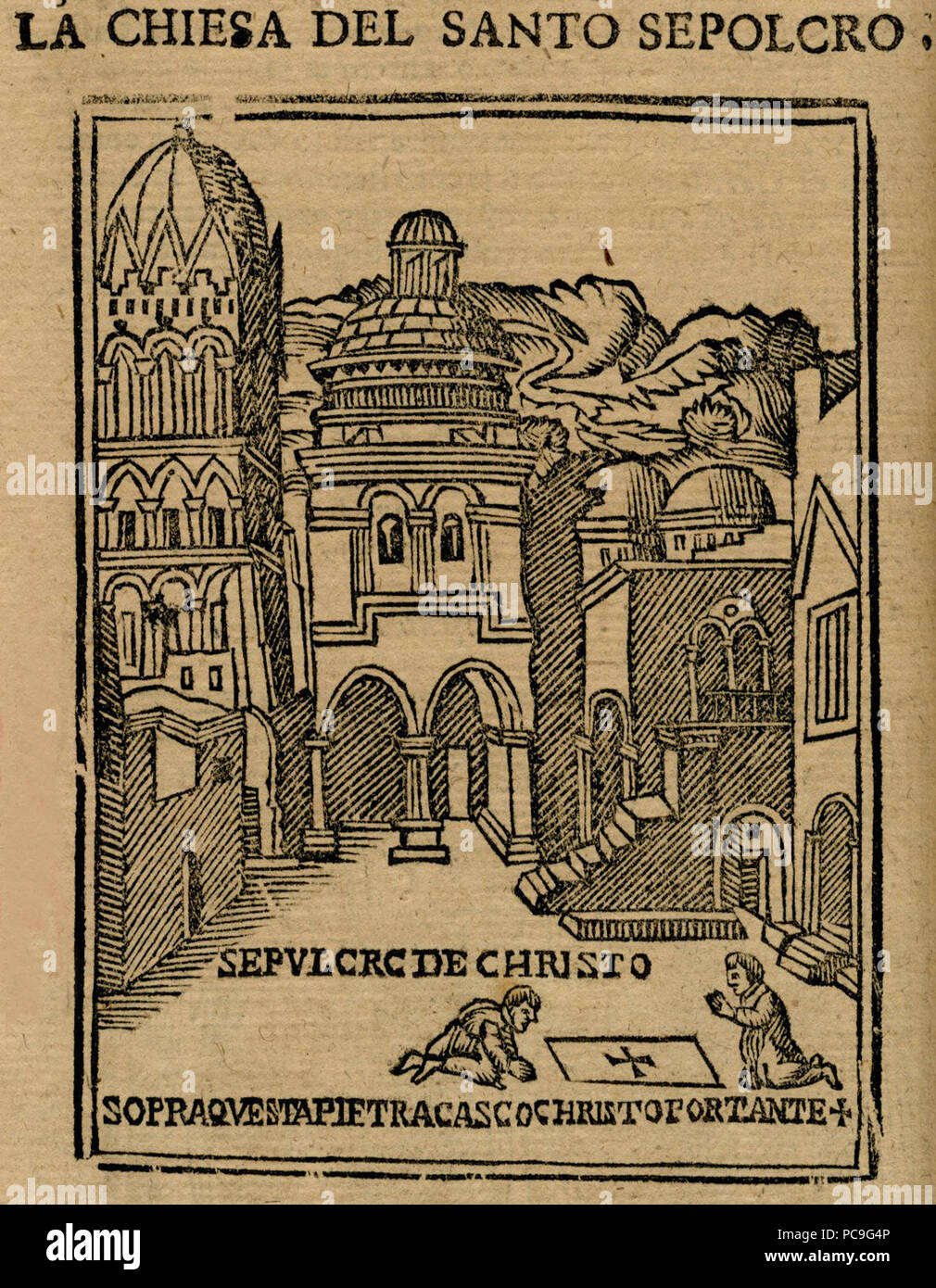 353 la Chiesa del Santo Sepolcro - Bianco Noe - 1600 Stockfoto