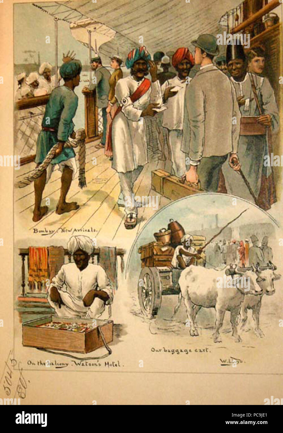 58 Ankunft in Bomnay Stockfoto