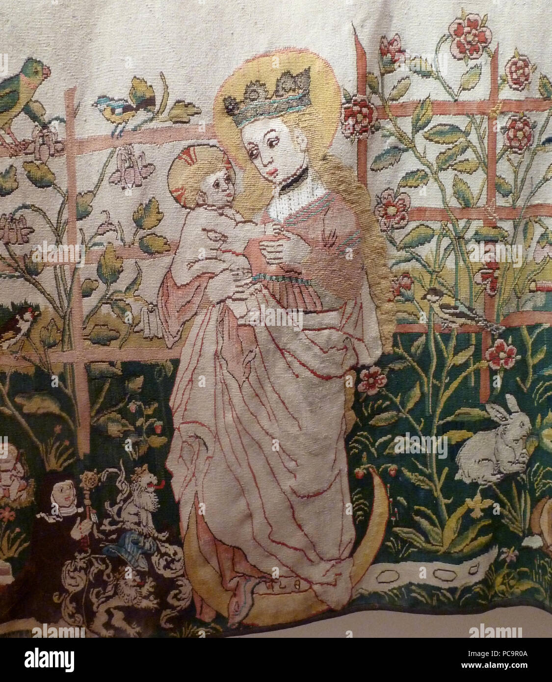 385 Madone au jardinet (Tapisserie de Saint-Jean-Saverne) 06 Stockfoto