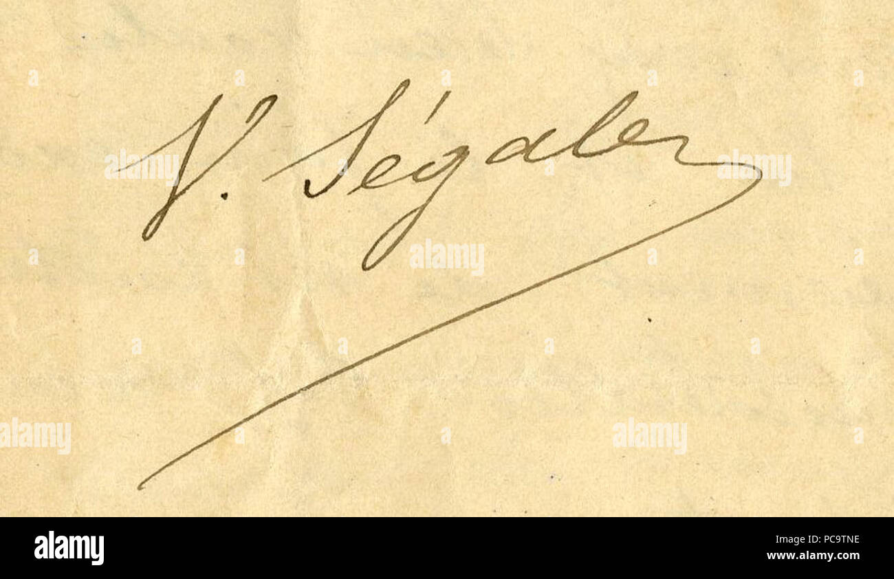 558 Signatur Victor Segalen lettre 4 juillet 1896 C Stockfoto