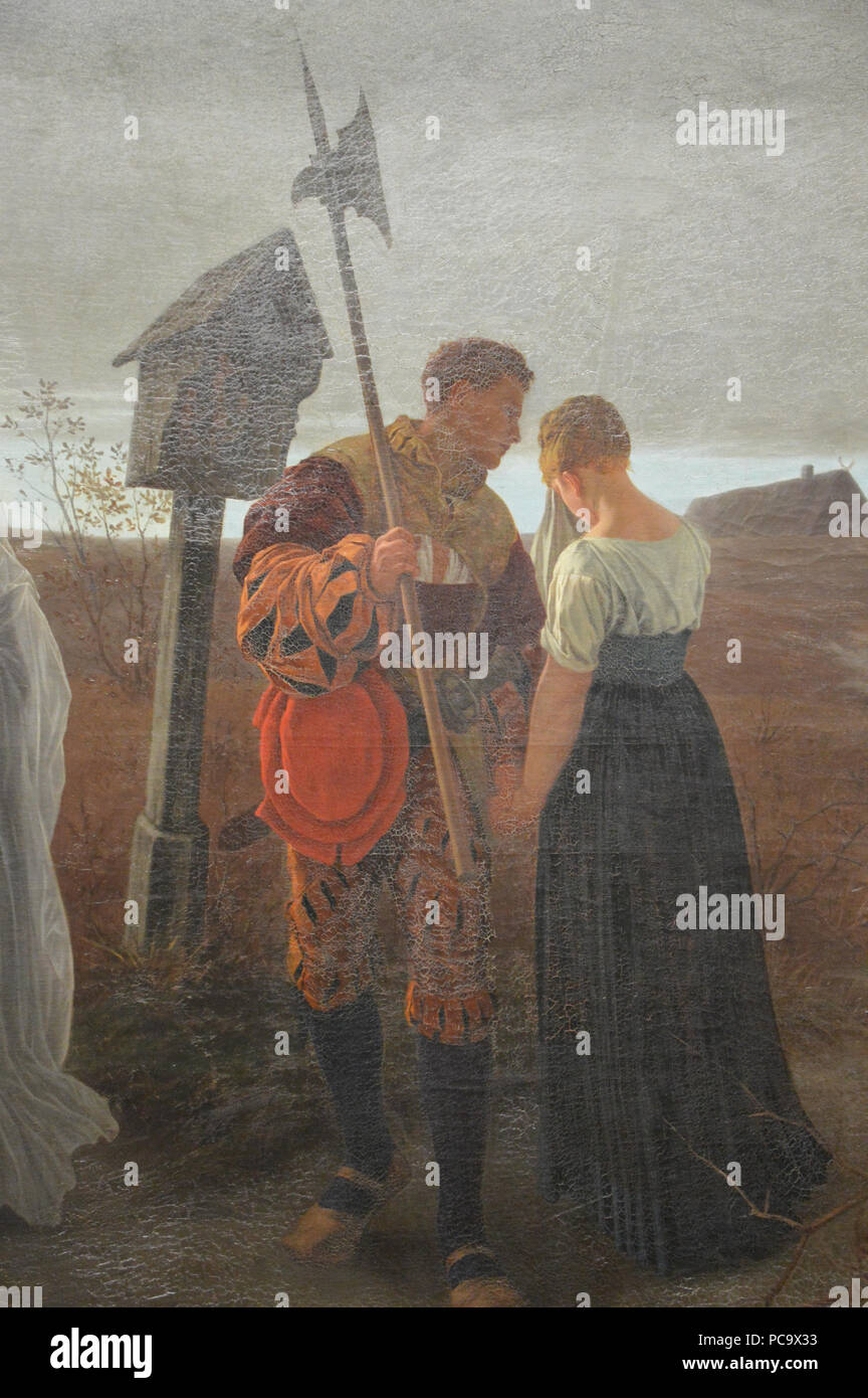 41 Gustav Spangenberg-Der Zug des Todes (der Zug des Todes) - 1876 (Detail) Stockfoto