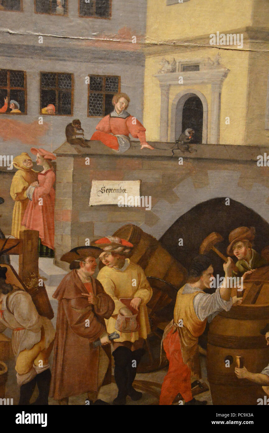 52 Jörg Breu - Augsburg - Herbst (Detail-September) Stockfoto