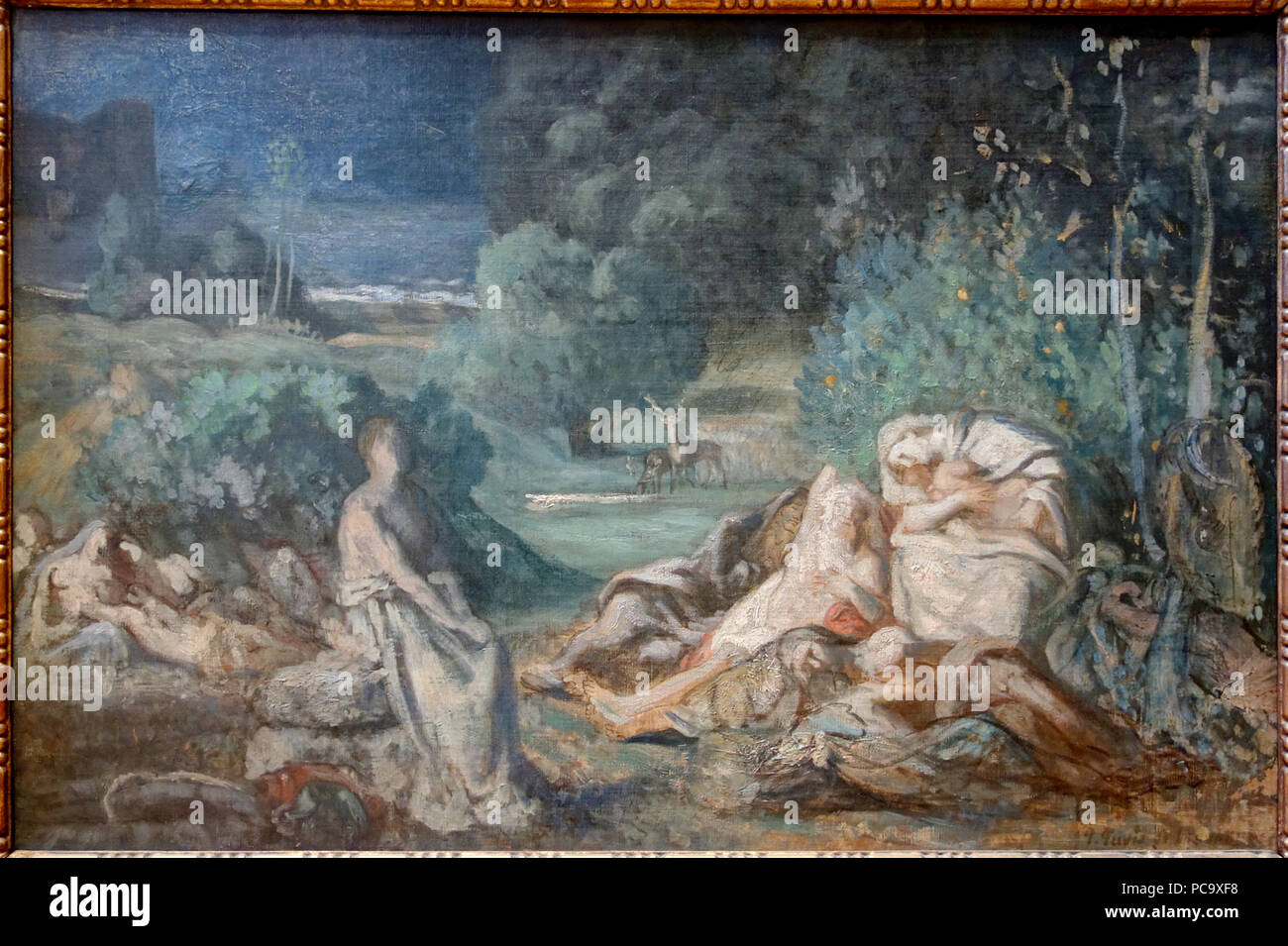 372 Lille PdBA Puvis le sommeil Esquisse Stockfoto