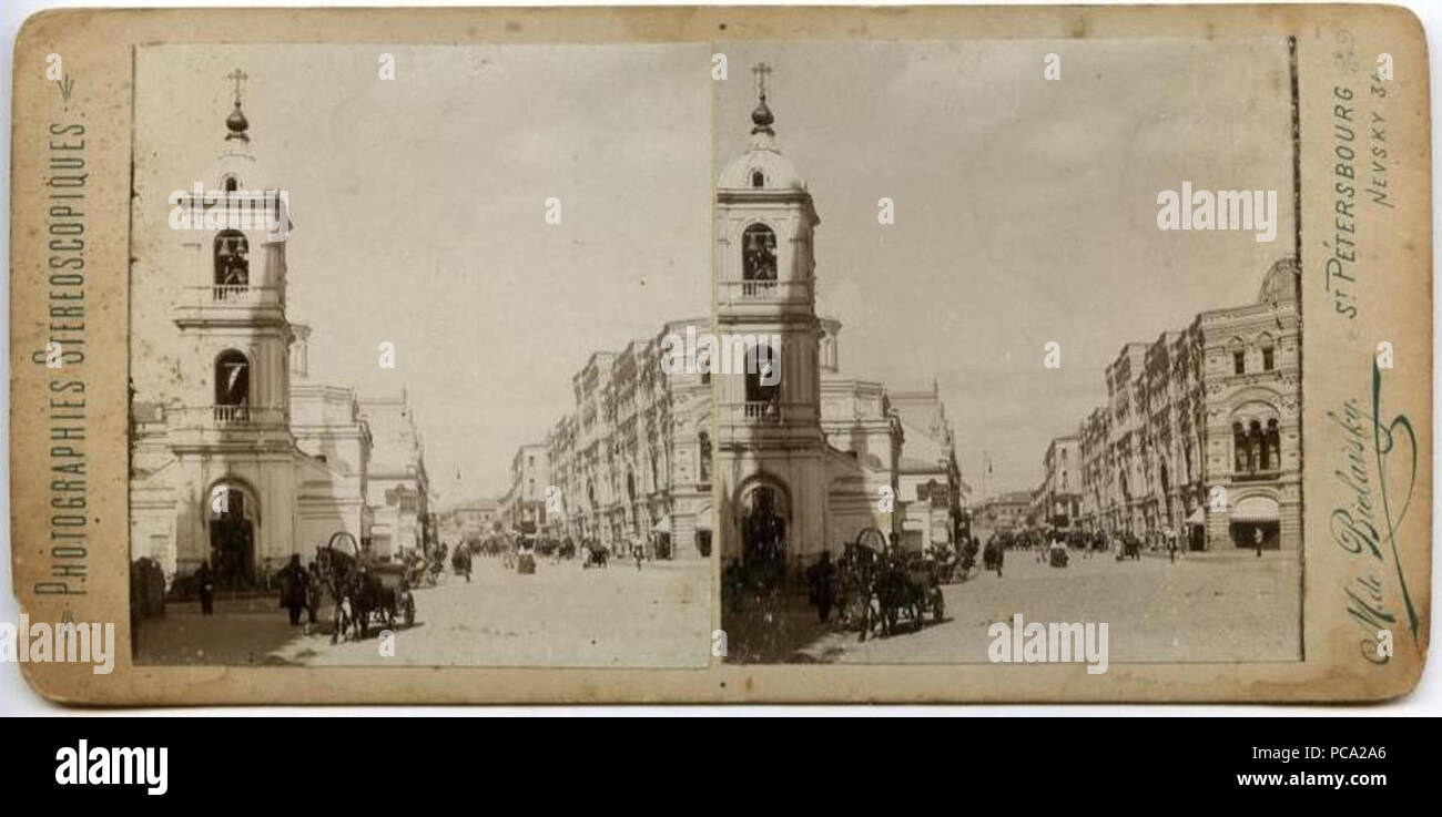 384 M. de Bielavsky-Stereo-Karte 05 Stockfoto