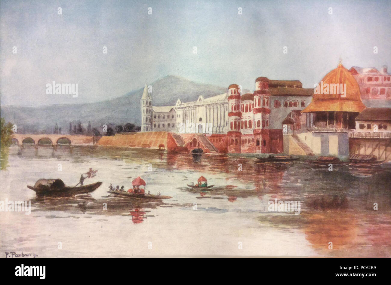 597 Der maharadscha Palast im Venedig des Ostens Stockfoto