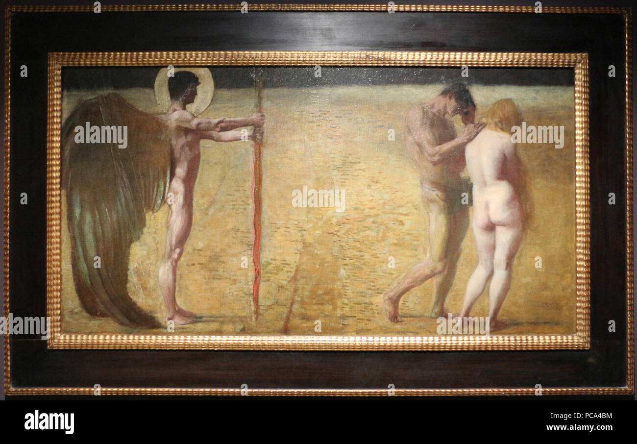218 Franz von Stuck, La Cacciata dal Paradiso, 1890 ca Stockfoto 218 Franz von Stuck, La Cacciata dal Paradiso, 1890 ca Stockfoto